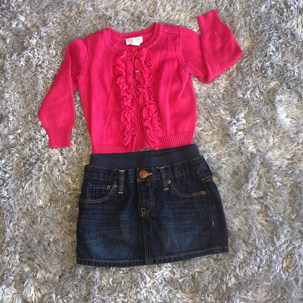 Girl spring outfits, Qty: 3  - 12 months